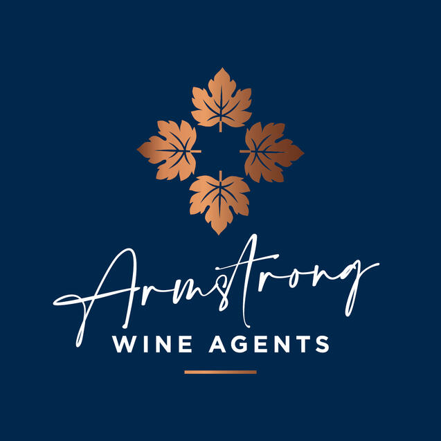 Armstrong Wine Agents logo gold tint